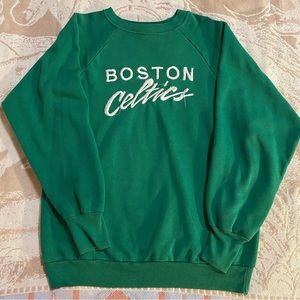 vintage embroidered boston celtics crewneck